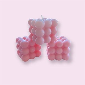 3Pcs Bubble Cube Candle